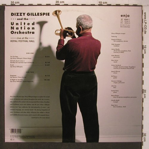 Gillespie,D. & United Nation Orch.: Live At The Royal Festival Hall, Enja(6044-1), D, 1990 - LP - X7482 - 19,00 Euro