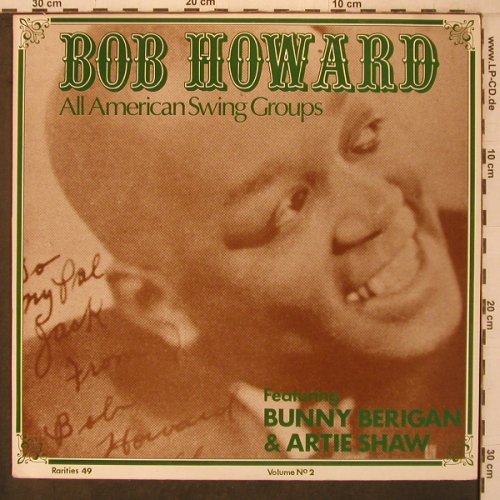 Howard,Bob: All American Swing Groups, Vol.2, Rarities No.49 (RARITIES No. 49), DK Typ: LP Best.-Nr.: X7565 Preis: 6,00 Euro