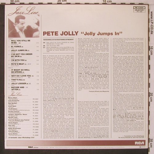 Jolly,Pete: Jolly jumps in, RCA Jazz Line(PM 43666), F,  - LP - X7572 - 9,00 Euro