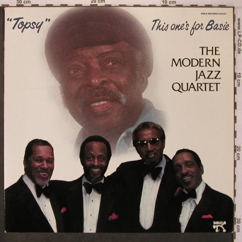 Modern Jazz Quartet: Topsy, This one's for Basie, Pablo(2310-917), D, 1985 - LP - X7581 - 17,50 Euro