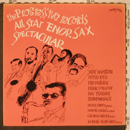 All Star Tenor Sax Spectacular: Scott Hamilton, Peter Loeb..., Progresive Rec.(7019), US, 1980 - LP - X7584 - 12,50 Euro