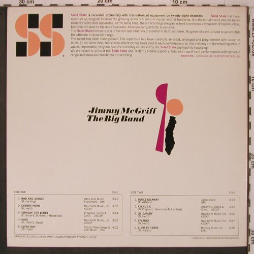McGriff,Jimmy: The Big Band, Foc, Solid State(SS 180001), US, 1966 - LP - X7612 - 19,50 Euro