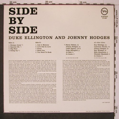 Ellington,Duke & J.Hodges: Side By Side, Verve(711 031), D, Ri, 1971 - LP - X7629 - 14,00 Euro