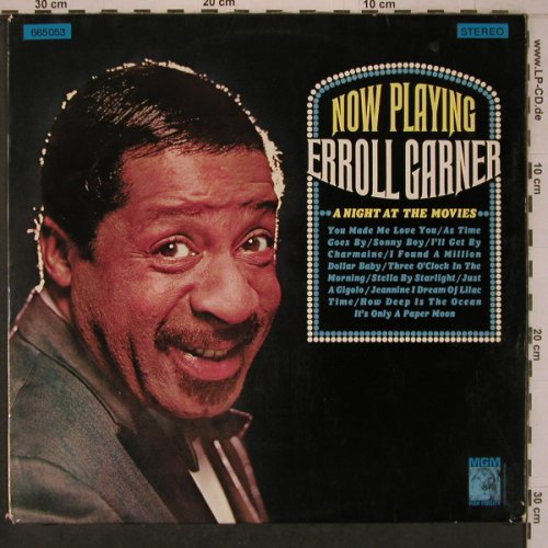 Garner,Erroll: Now Playing-A Night at the Movies, MGM (665 053), US, vg+/m-, 1965 Typ: LP Best.-Nr.: X7761 Preis: 8,00 Euro