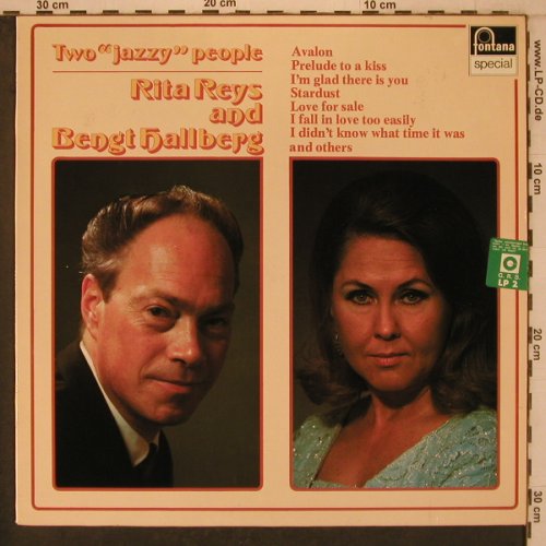 Reys,Rita & Bengt Hallberg: Two Jazzy People, stoc, Fontana(6428 109), NL,  - LP - X7762 - 7,50 Euro
