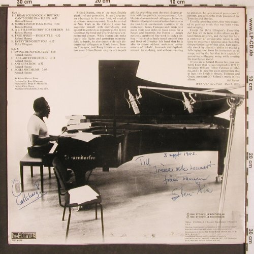 Hanna,Sir Roland: Swing me no Waltzes, WOC, Storyville (SLP-4018), US, 1980 Typ: LP Best.-Nr.: X7983 Preis: 14,00 Euro