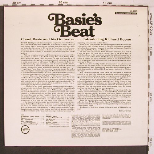 Basie,Count & His Orch.: Basie's Beat (1965-67), Verve (V6-8687), D, Ri Typ: LP Best.-Nr.: X8043 Preis: 20,00 Euro