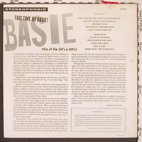 Basie,Count: This Time by...Hits of the 50s & 60, Reprise(R9-6070), US,vg+/VG+,  - LP - X8046 - 9,00 Euro