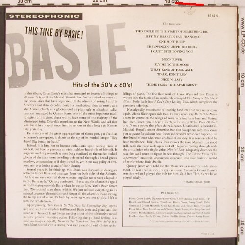 Basie,Count: This Time by...Hits of the 50s & 60, Reprise (R9-6070), US,vg+/VG+ Typ: LP Best.-Nr.: X8046 Preis: 9,00 Euro
