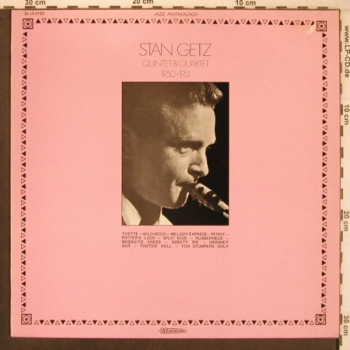 Getz,Stan: Quintet & Quartet, 1950-51, m /vg+, Musidisc (30 JA 5193), F Typ: LP Best.-Nr.: X8066 Preis: 7,50 Euro