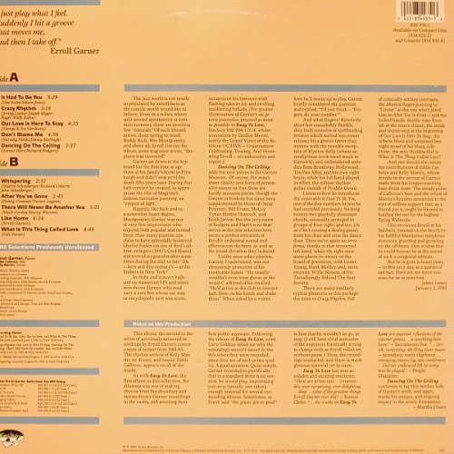 Garner,Erroll: Collection 2,Dancing on the ceiling, Emarcy (834 935-1), US, 1989 Typ: LP Best.-Nr.: X8070 Preis: 9,00 Euro