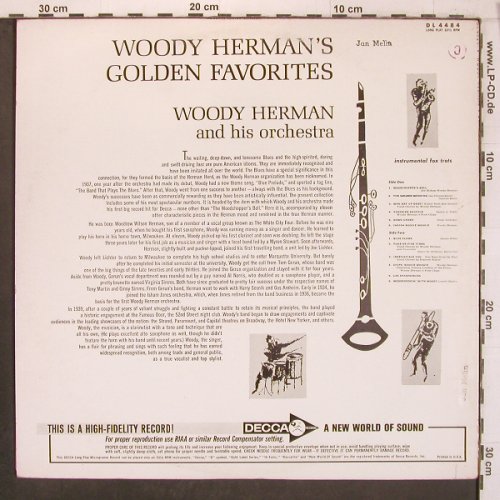 Herman,Woody & his Orchestra: Golden Favorites, wol, woc, Decca (DL 4484), US, 1964 Typ: LP Best.-Nr.: X8085 Preis: 9,00 Euro
