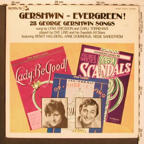 V.A.Gershwin - Evergreen !: Ove Lind, Lena Ericson, C.Tornehave, Phontastic(PHONT 7410/11), S, 1980 - 2LP - X8089 - 9,00 Euro
