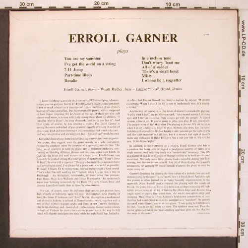 Garner,Erroll: plays, vg+/vg+, Jazztone(J-1256), ,  - LP - X8090 - 7,50 Euro
