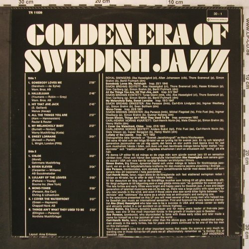 V.A.Golden Era Of Swedish Jazz: Ake Haselgard, Royal Swingers..., Telestar(TR 11009), S,  - LP - X8103 - 9,00 Euro