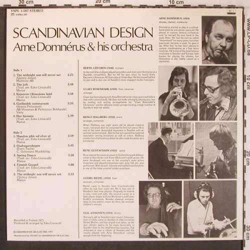 Domnerus,Arne & his Orchestra: Scandinavian Design, RCA(YSPL 1-587), D, 1977 - LP - X8105 - 39,00 Euro