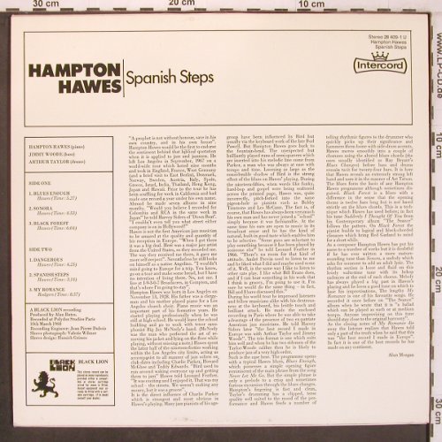 Hawes,Hampton: Spanish Steps '68, Black Lion (BLP 30111), NL, 1971 Typ: LP Best.-Nr.: X8114 Preis: 17,50 Euro