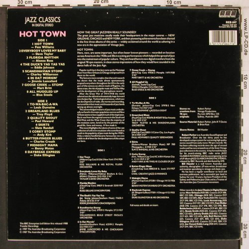 V.A.Hot Town: Fess Willams...D.Ellington, Vol.4, BBC(REB 647), UK, 1987 - LP - X8125 - 6,00 Euro