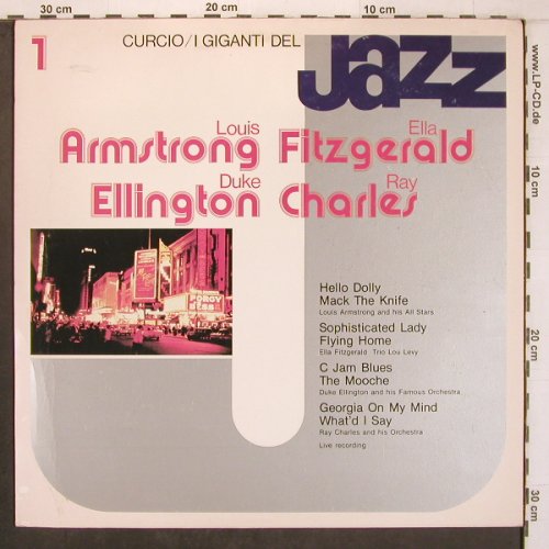 Armstrong,Louis: Fitzgerald, Ellington, Ray Charles, I Grandi del Jazz (GJ-1), I, Foc Typ: LP Best.-Nr.: X8167 Preis: 7,50 Euro