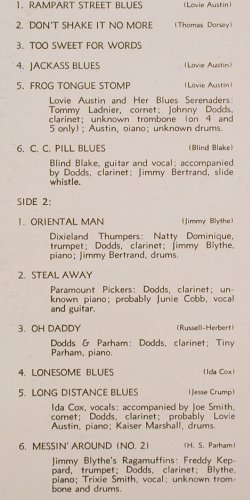 Dodds,Johnny: The Immortal, FS-New, Milestone (MLP-2002), US Typ: LP Best.-Nr.: X8212 Preis: 17,50 Euro