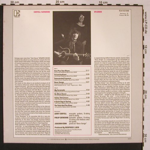 Coryell,Larry / Philip Catherine: Splendid, Elektra (ELK 52 086), D, 1978 Typ: LP Best.-Nr.: X8893 Preis: 7,50 Euro