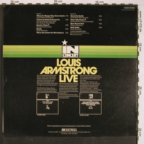 Armstrong,Louis: In Concert Vol.1 - Live, EMI (C 056-95 684), D, 1970 Typ: LP Best.-Nr.: Y1071 Preis: 6,00 Euro