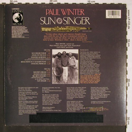 Winter,Paul: Sun Singer, Living Music(LM 0003), US, 1983 - LP - Y1091 - 9,00 Euro