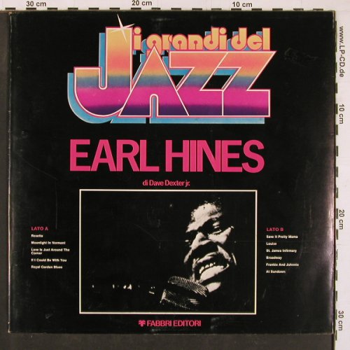 Hines,Earl: I Grandi Del Jazz, Foc, Fabbri Editori (338467), I Typ: LP Best.-Nr.: Y1299 Preis: 6,00 Euro