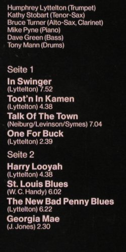 Lyttelton,Humphrey & Band: In Swinger, Happy Bird(90024), D, co, 1977 - LP - Y1685 - 6,00 Euro