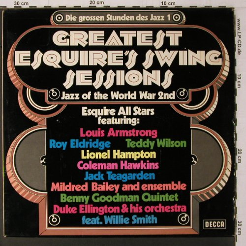 V.A.Greatest Esquire's SwingSession: Die grossen Stunden des Jazz 1, Decca(PD 12004), D (Live),  - LP - Y1723 - 7,50 Euro