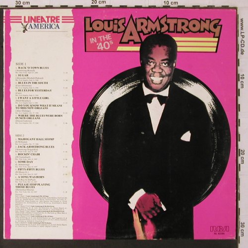 Armstrong,Louis: In The 40's, RCA(NL 42280), I,  - LP - Y1769 - 6,00 Euro