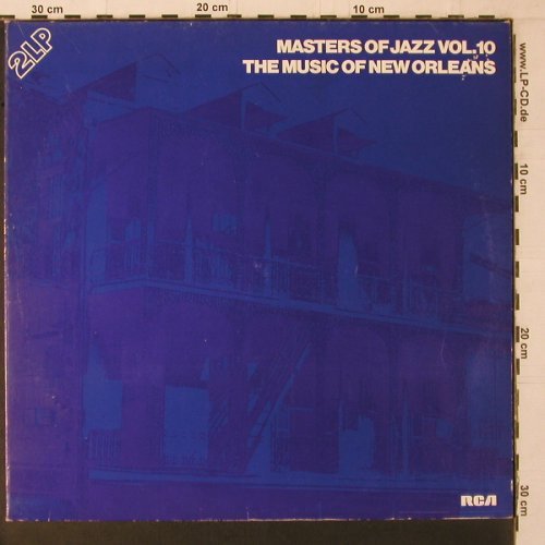 V.A.Music Of New Orleans: Masters Of Jazz Vol.10, Foc, 32 Tr., RCA(CL 42340), D, Mono, 1978 - 2LP - Y1790 - 7,50 Euro