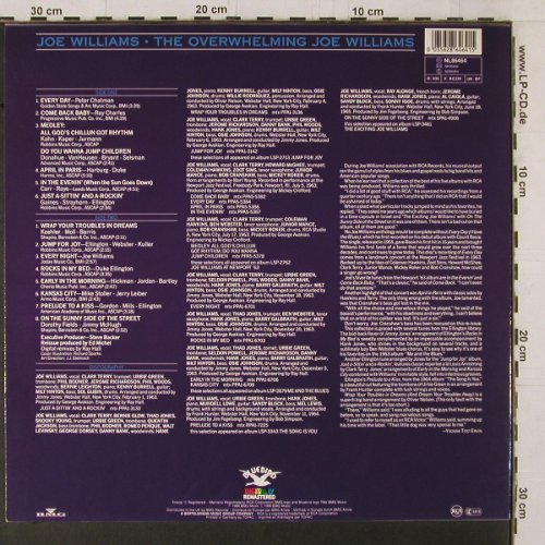 Williams,Joe: The Overwhelming Joe Williams, RCA Bluebird(NL 86464), D, 1988 - LP - Y1811 - 7,50 Euro