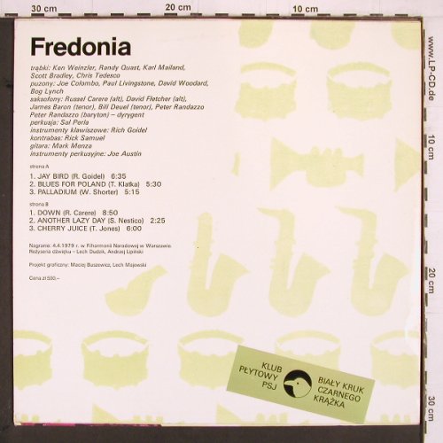 Fredonia Jazz Ensemble: Fredonia (Live), Poljazz (ZSX 706), PL, 1979 Typ: LP Best.-Nr.: Y1976 Preis: 9,00 Euro