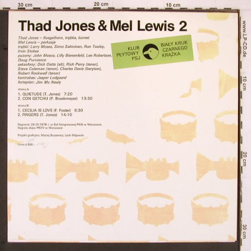 Jones,Thad & Mel Lewis: 2 (Live), Poljazz(ZSX 697), PL, 1978 - LP - Y1977 - 9,00 Euro