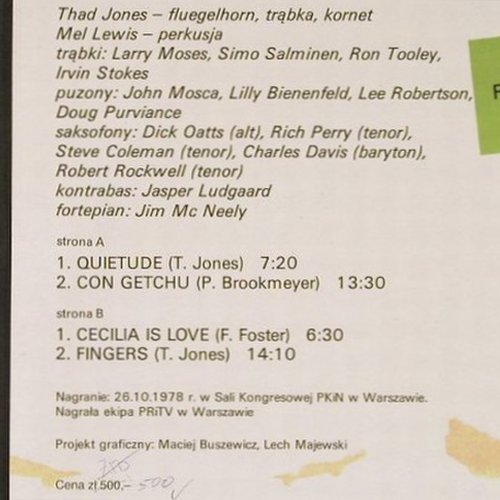 Jones,Thad & Mel Lewis: 2 (Live), Poljazz(ZSX 697), PL, 1978 - LP - Y1977 - 9,00 Euro