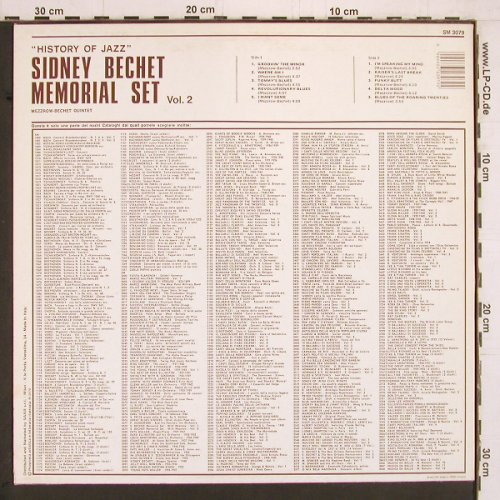 Bechet,Sidney: Memorial Set,Vol.2, MezzrowBechetQ., Joker(SM 3079), I, Ri, 1971 - LP - Y2086 - 6,00 Euro