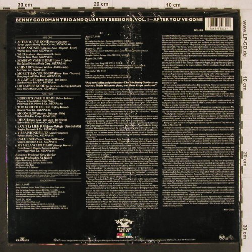Goodman,Benny: After You've Gone, Vol.1, FS-New, Bluebird (5631-1-RB), US, co, 1987 Typ: LP Best.-Nr.: Y2201 Preis: 12,50 Euro