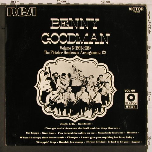 Goodman,Benny: Vol.6-Fletcher Henderson Arrangem.2, RCA (741.059), F, 1972 Typ: LP Best.-Nr.: Y2203 Preis: 7,50 Euro