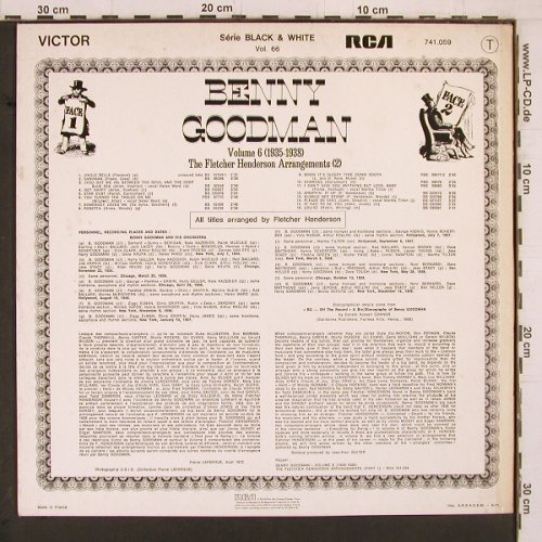 Goodman,Benny: Vol.6-Fletcher Henderson Arrangem.2, RCA(741.059), F, 1972 - LP - Y2203 - 7,50 Euro