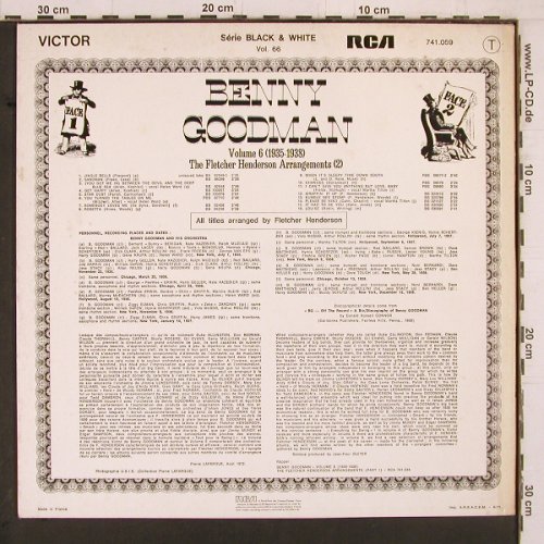 Goodman,Benny: Vol.6-Fletcher Henderson Arrangem.2, RCA (741.059), F, 1972 Typ: LP Best.-Nr.: Y2203 Preis: 7,50 Euro