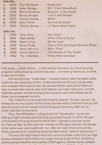 V.A.Those Were The Days: Five decades of musical nostalgia.., RCA(PRM-286 C), US, Mono, 1969 - LP - Y2457 - 6,00 Euro