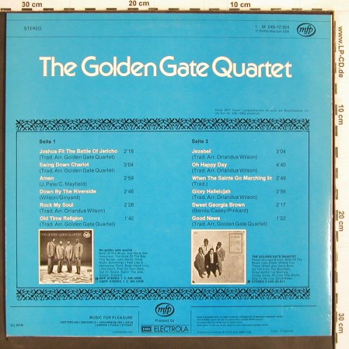 Golden Gate Quartet: Same, MFP (1M 048-12924), D Typ: LP Best.-Nr.: Y2513 Preis: 6,00 Euro