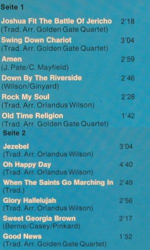 Golden Gate Quartet: Same, MFP (1M 048-12924), D Typ: LP Best.-Nr.: Y2513 Preis: 6,00 Euro