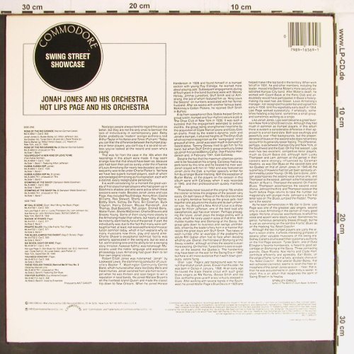Jones,Jonah: Hot Lips Page, Commodore (XFL 16569), US, Ri, 1982 Typ: LP Best.-Nr.: Y2532 Preis: 7,50 Euro