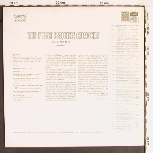 V.A.First Esquire Concert Vol.1: January 18th 1944, vg+/m-, Saga(6922), UK, 1974 - LP - Y2533 - 6,00 Euro