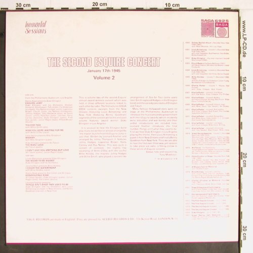 V.A.Second Esquire Concert Vol.2: January 17 1945, Saga(6925), UK, 1974 - LP - Y2536 - 7,50 Euro