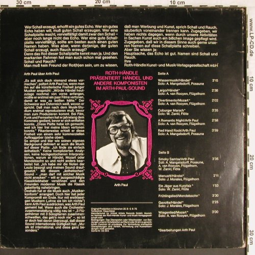 Paul,Arth  - Orchester: Roth-Händle prsent., Foc, Roth-Hndle(55 555), D, m-/vg+, 1975 - LP - Y2757 - 5,00 Euro