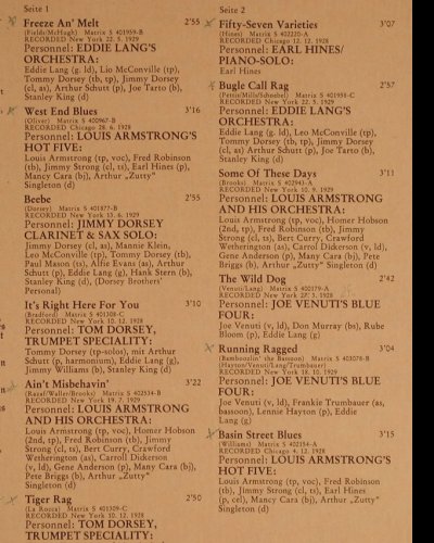V.A.Odeon Swing Music Vol. 1: Eddie Lang's... Louis Armstrong, Emi Odeon(054-06 307), D,  - LP - Y2862 - 7,50 Euro