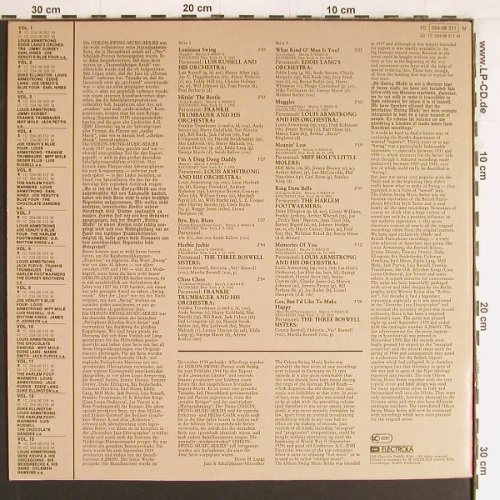 V.A.Odeon Swing Music Vol. 5: Luis Russell....Louis Armstrong, Emi Odeon(054-06 311), D,  - LP - Y2866 - 7,50 Euro